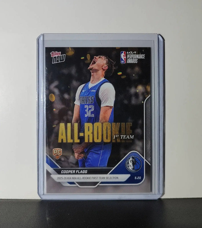 Cooper Flagg Rookie 2025-26 Topps Now NBA All-Rookie 1st Team Mavericks
