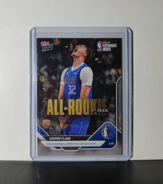 Cooper Flagg Rookie 2025-26 Topps Now NBA All-Rookie 1st Team Mavericks - Basketball Card Single