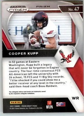 Cooper Kupp - 2021 Panini Prizm Draft Picks Collegiate - #47 - Football - Football Card Single