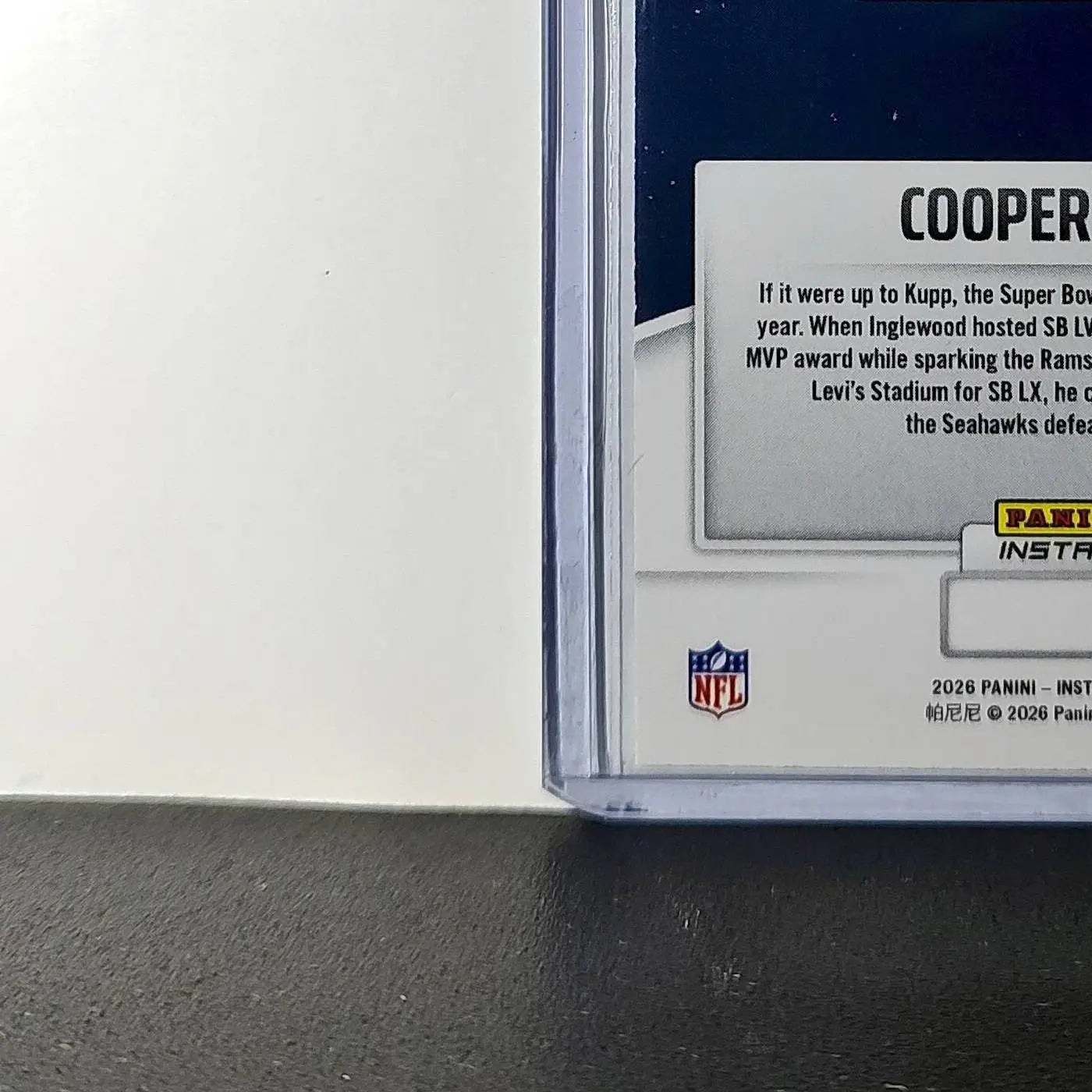 Cooper Kupp 2026 Panini NFL Super Bowl LIX Champions #6 Card Seattle Seahawks - Football Card Single