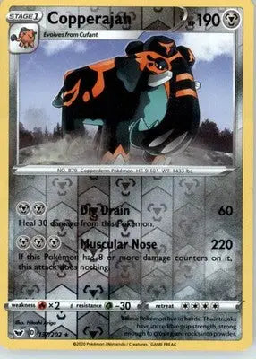 Copperajah - SWSH01: Sword & Shield Base Set - Reverse Holo LP - #137/202 - Pokémon Card Single