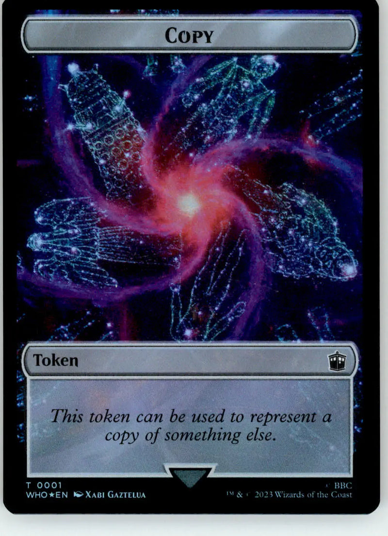 Copy // Clue Token - Universes Beyond: Doctor Who - 1 // 22 - Foil NM Magic - Magic Card Single