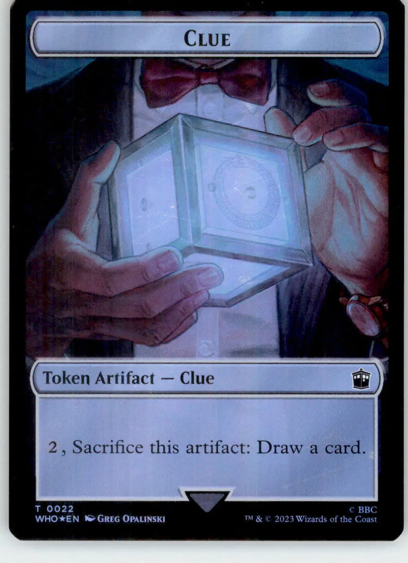 Copy // Clue Token - Universes Beyond: Doctor Who - 1 // 22 - Foil NM Magic - Magic Card Single