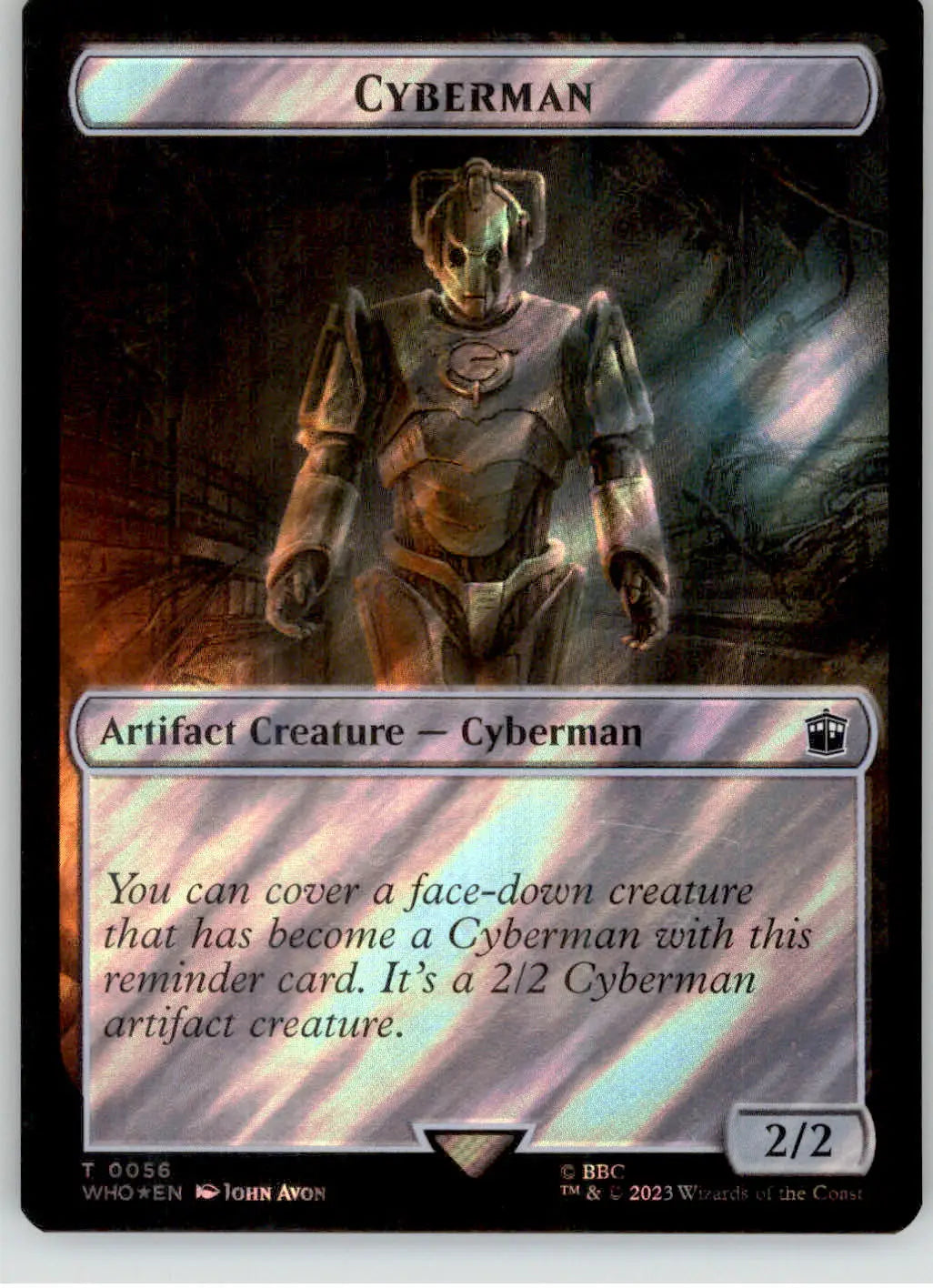 Copy // Cyberman Token - Universes Beyond: Doctor Who - 33 // 56 - Surge Foil NM - Non-Sports Card Single