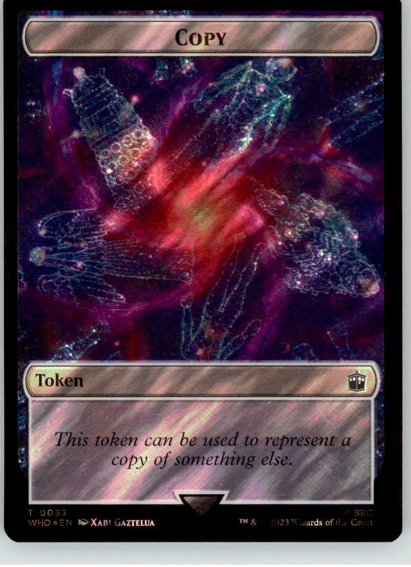 Copy // Cyberman Token - Universes Beyond: Doctor Who - 33 // 56 - Surge Foil NM - Non-Sports Card Single