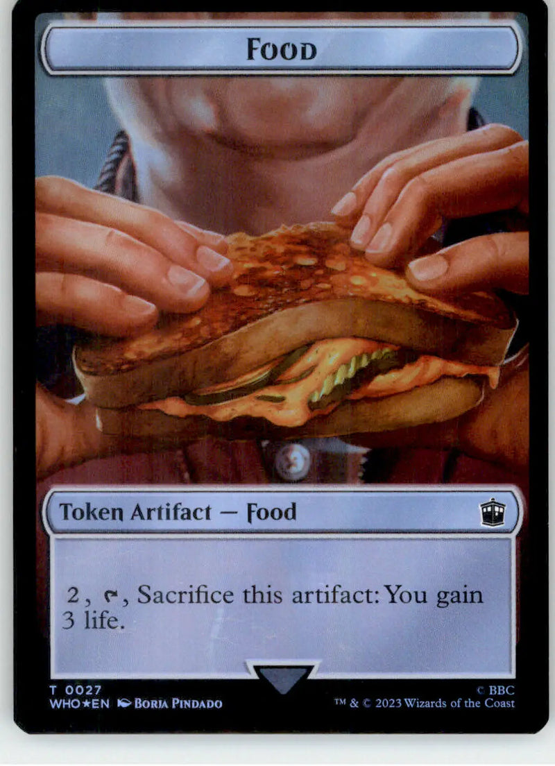 Copy // Food Token - Universes Beyond: Doctor Who - 1 // 27 - Foil NM Magic - Magic Card Single