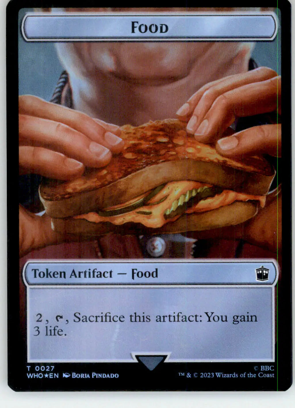 Copy // Food Token - Universes Beyond: Doctor Who - 1 // 27 - Foil NM Magic - Magic Card Single