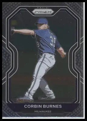 Corbin Burnes 2021 Panini Prizm #128 Milwaukee Brewers - Baseball Card Single