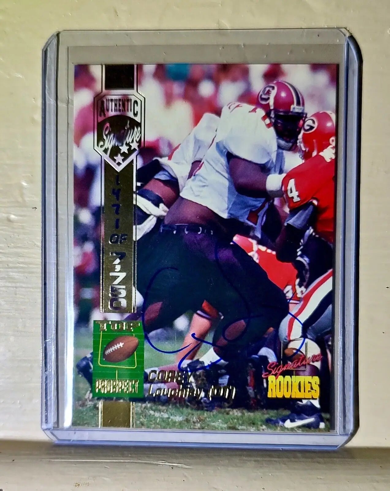 Corey Louchiey 1994 Top Prospect #31 Signature Rookies Autographed Football Card - Football Card Single