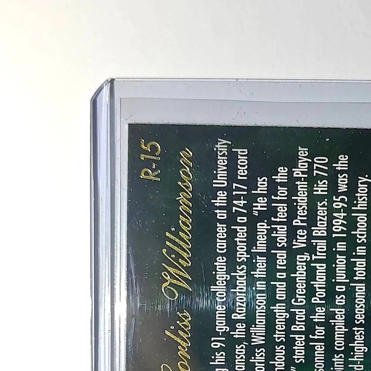 Corliss Williamson Rookie 1995-96 Flair NBA #R-15 Class of ’95