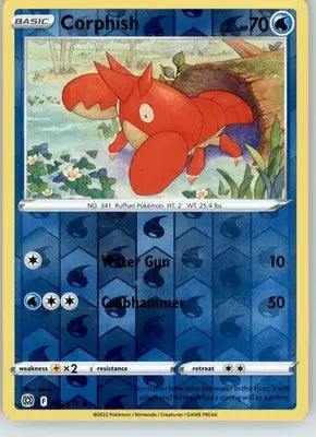 Corphish - Brilliant Stars - 032/172 - Reverse Holo LP Pokemon - Pokémon Card Single