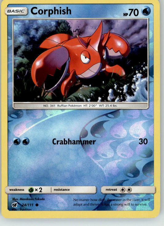 Corphish - Crimson Invasion - 24/111 - Reverse Holo LP Pokemon - Pokémon Card Single