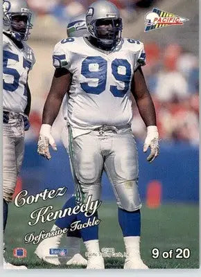Cortez Kennedy - 1993 Pacific - #9 - Silver Prism Circular Football - Football Card Single