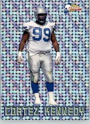 Cortez Kennedy - 1993 Pacific - #9 - Silver Prism Circular Football - Football Card Single