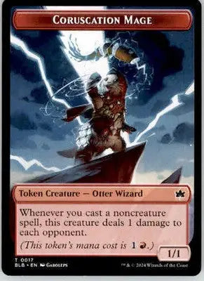 Coruscation Mage Token - Bloomburrow - 17 - Normal NM - Magic Card Single