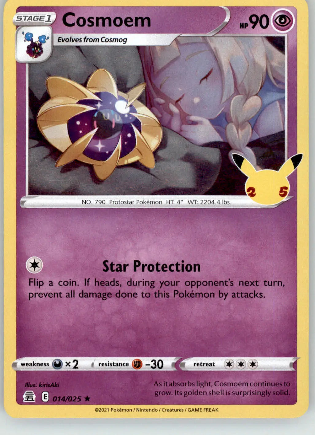 Cosmoem - Celebrations - 014/025 - Holo LP Pokemon