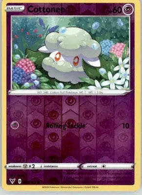 Cottonee - SWSH04: Vivid Voltage - 075/185 - Reverse Holo LP - Pokémon Card Single