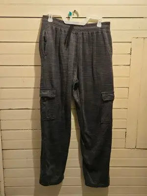Cougar Sport Sweatpants Mens XL Gray Cargo Pocket Elastic Waist Drawstring - Apparel