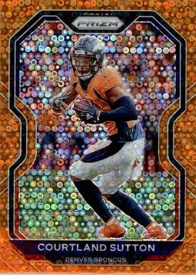 Courtland Sutton - 2020 Panini Prizm - #111 - Prizm Disco Football - Football Card Single
