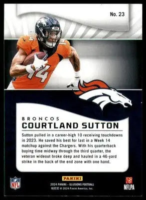 Courtland Sutton 2024 Panini Illusions Retail #23 Denver Broncos - Football Card Single
