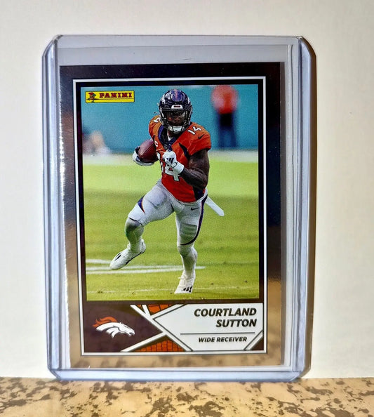 Courtland Sutton 2024 Panini NFL #3 Silver Foil Sticker Card Denver Broncos - Football Card Single