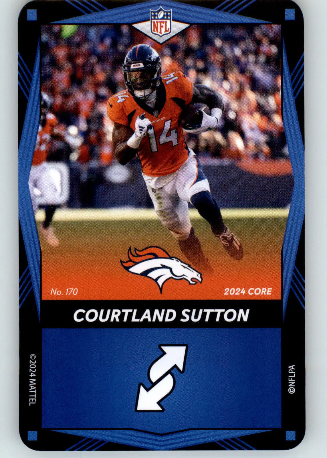 Courtland Sutton - 2024 UNO Elite Core Edition - Blue - #170 - Football - Football Card Single