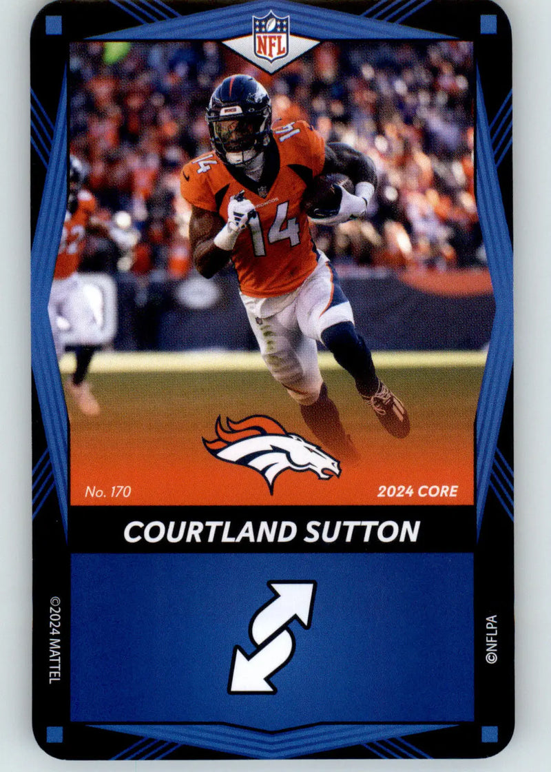 Courtland Sutton - 2024 UNO Elite Core Edition - Blue - #170 - Football - Football Card Single