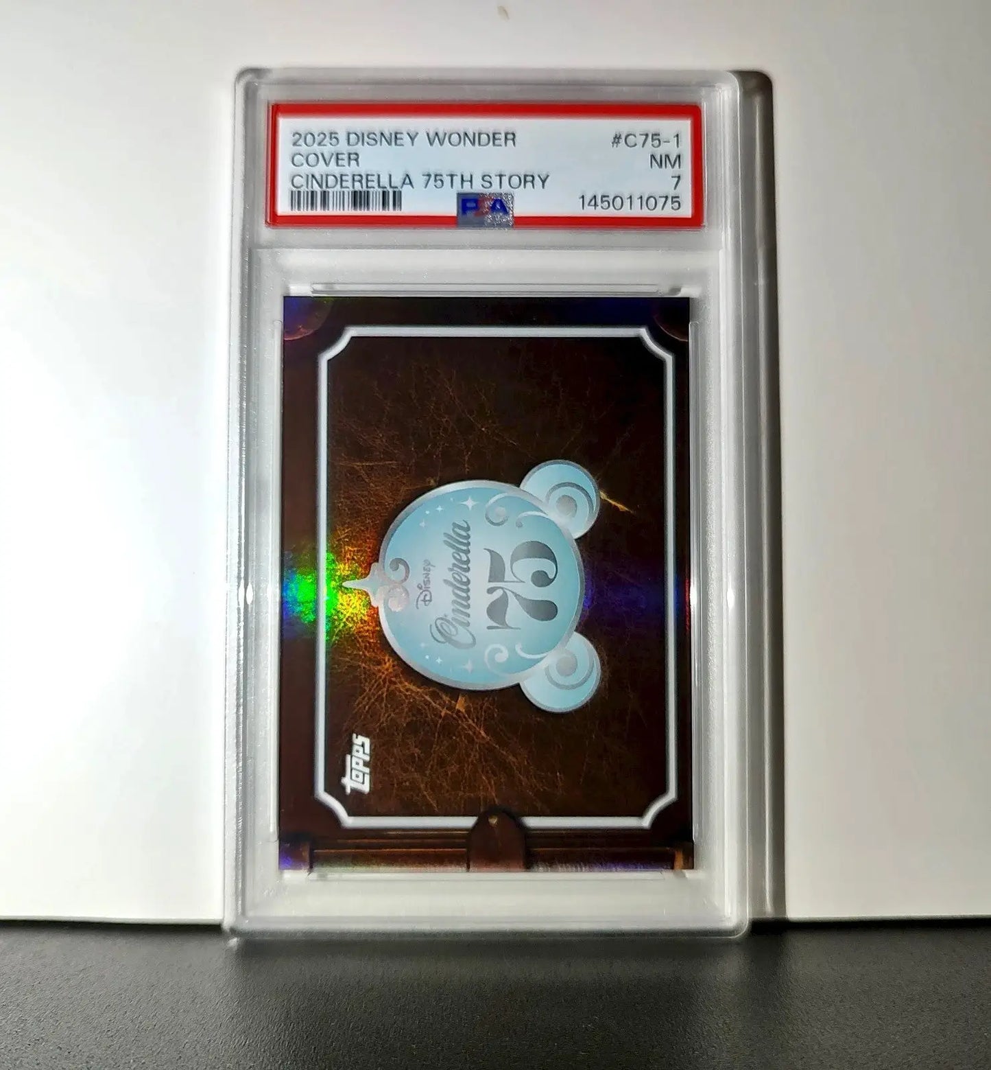 Cover 2025 Topps Disney Wonder #C75-1 Card Cinderella 75th Story PSA 7 - Non-Sports Card Single