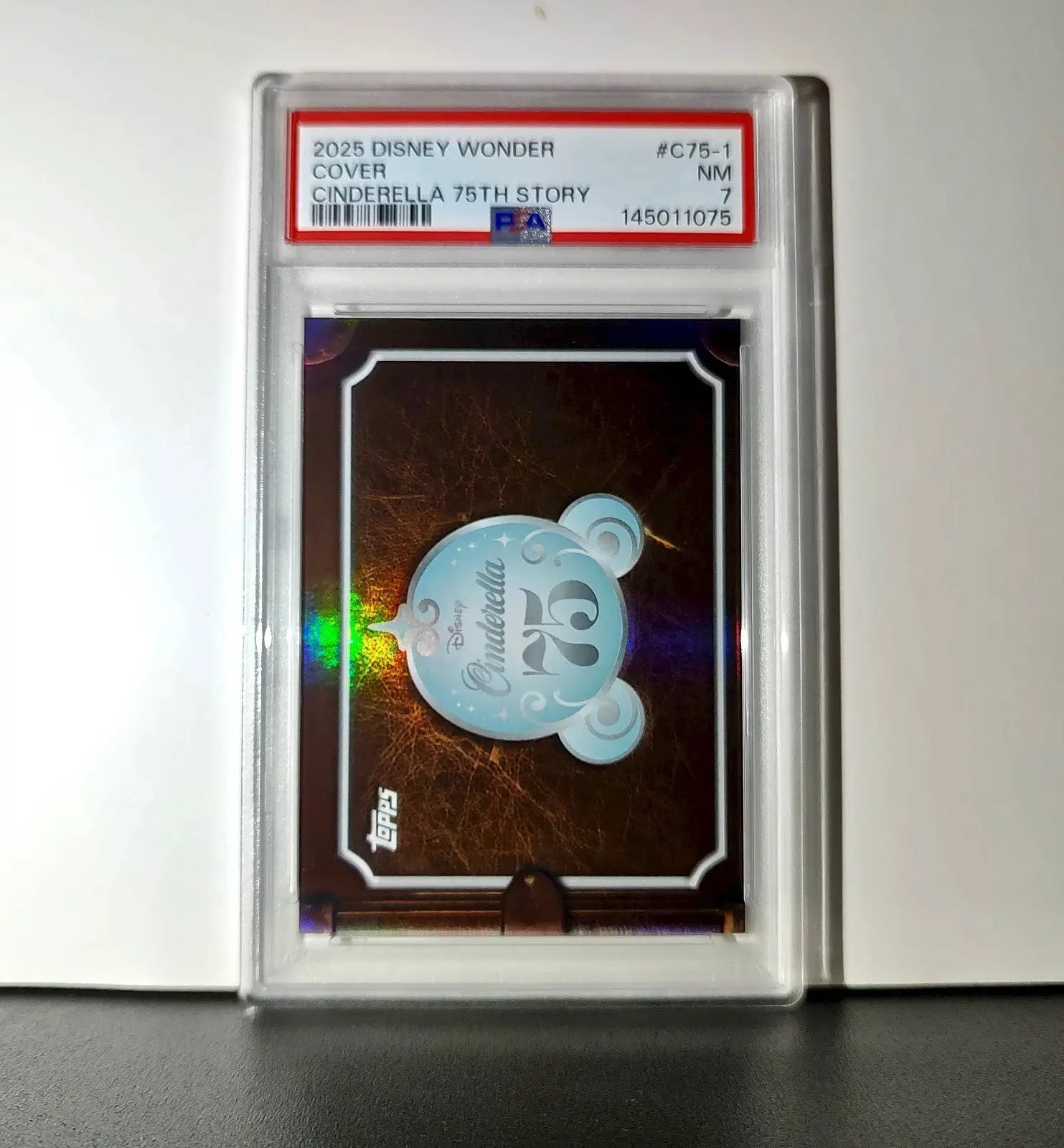 Cover 2025 Topps Disney Wonder #C75-1 Card Cinderella 75th Story PSA 7 - Non-Sports Card Single