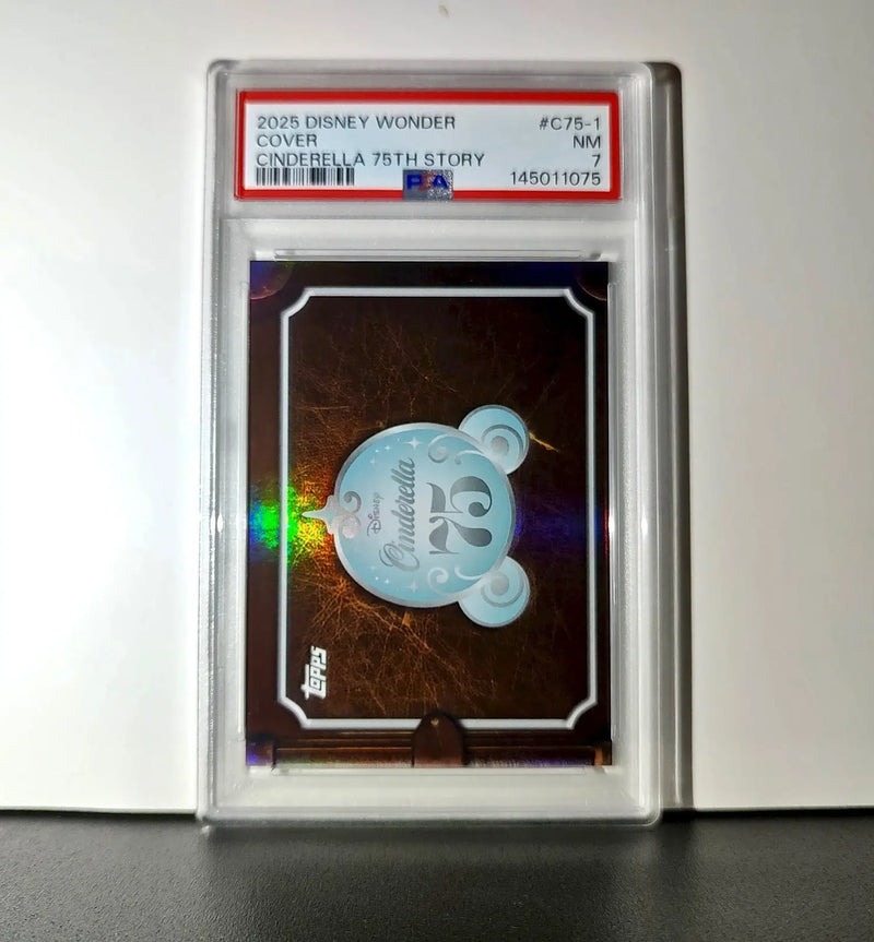 Cover 2025 Topps Disney Wonder #C75-1 Card Cinderella 75th Story PSA 7 - Non-Sports Card Single