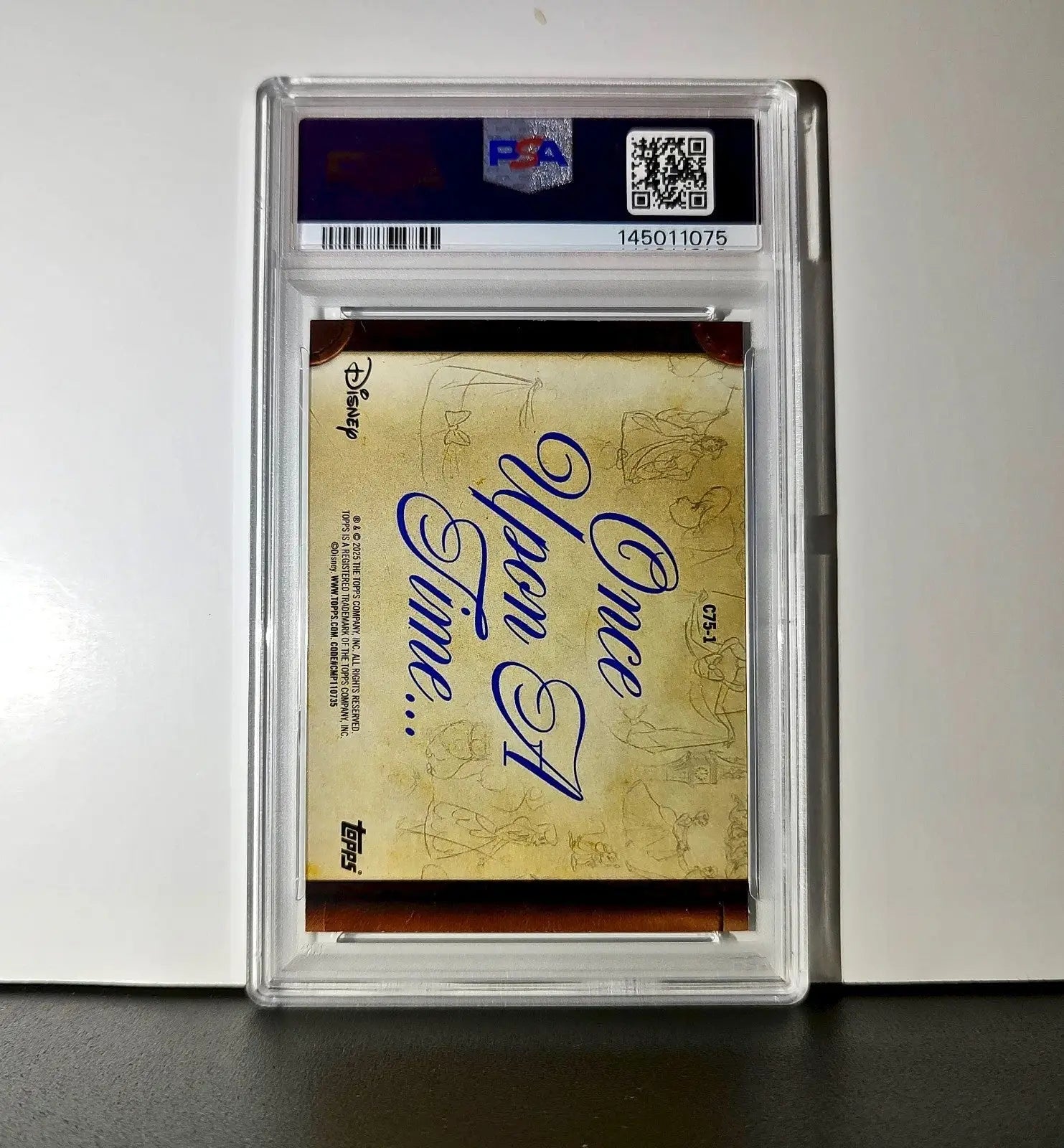 Cover 2025 Topps Disney Wonder #C75-1 Card Cinderella 75th Story PSA 7 - Non-Sports Card Single
