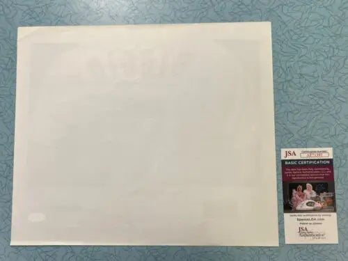 White square object with certification card for Craig Biggio Houston Astros Chronicle Sports Advertising