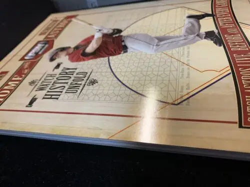 Baseball-themed book featuring Craig Biggio signed program for Houston Astros fans