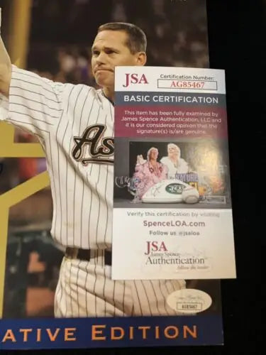 Craig Biggio signed program from final game with Houston Astros memorabilia