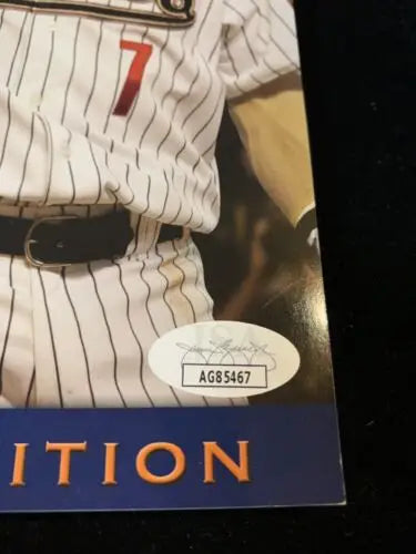 Autographed Craig Biggio signed program from his final game with the Houston Astros