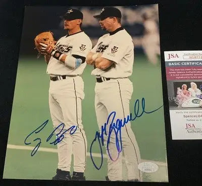Craig Biggio Jeff Bagwell Dual Signed Autographed 8x10 Photo Houston Astros JSA - Sports Memorabilia