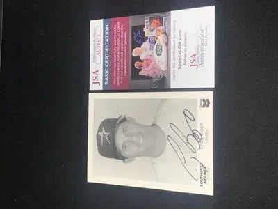 Craig Biggio Southwest Airlines Chevron 3x5 AUTO 1994 Houston Astros Signed JSA - Sports Memorabilia