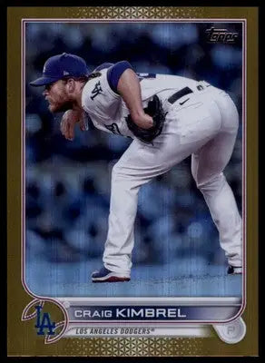 Craig Kimbrel 2022 Topps Update Gold Foil #US102 Los Angeles Dodgers - Baseball Card Single