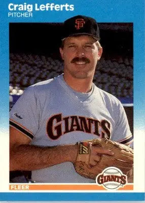 Craig Lefferts - 1987 Fleer Update - #U-64 - Baseball - Baseball Card Single