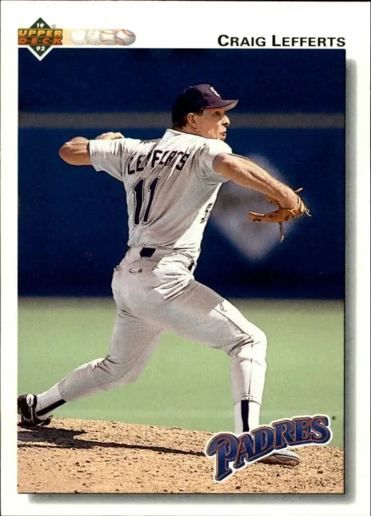 Craig Lefferts 1992 Upper Deck MLB #589 Baseball Card San Diego Padres - Baseball Card Single