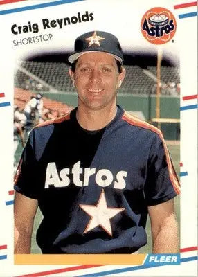 Craig Reynolds - 1988 Fleer - #454 - Baseball - Baseball Card Single