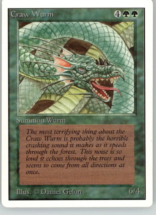 Craw Wurm - Unlimited Edition - LP Magic: The Gathering - Magic Card Single
