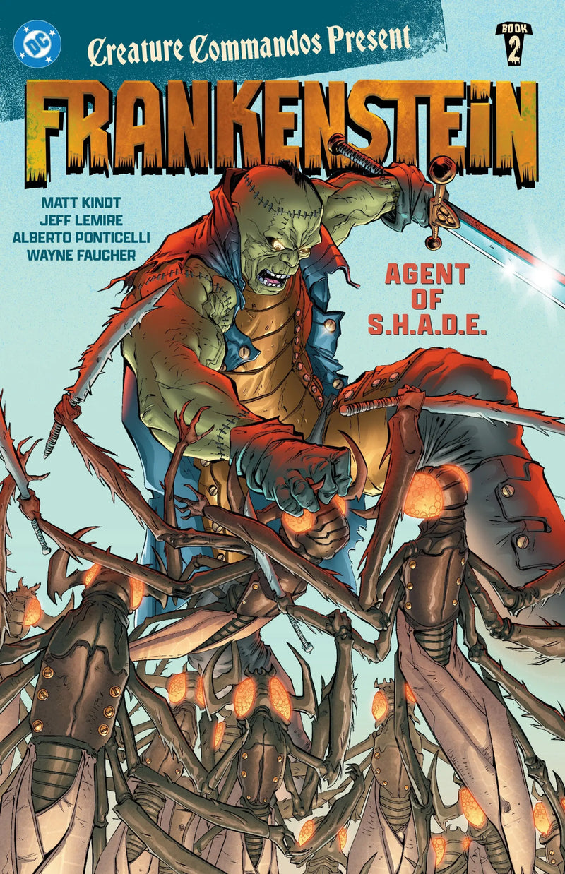 Comic book with Frankenstein on the cover.