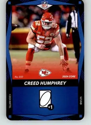 Creed Humphrey - 2024 UNO Elite Core Edition - Blue - #033 - Football