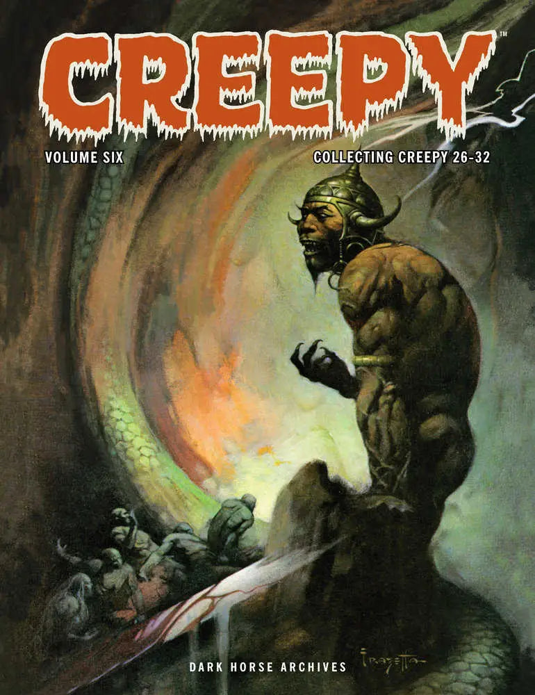 Creepy Archives Volume 6 comic book cover with eerie art by Neal Adams and Harlan Ellison