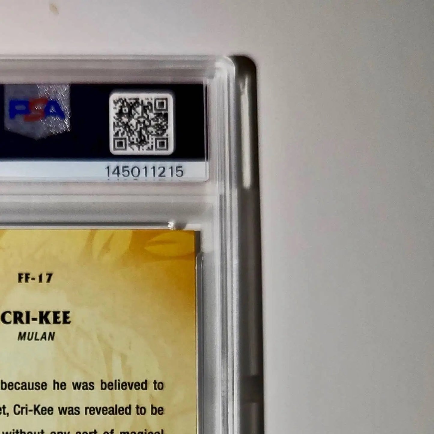 Cri-Kee 2025 Topps Disney #FF-17 Furry Friends Card Mulan PSA 9 - Non-Sports Card Single