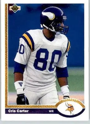Cris Carter - 1991 Upper Deck - #56 - Football - Football Card Single