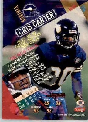 Cris Carter - 1994 Stadium Club - #594 - Football - Football Card Single