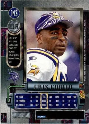 Cris Carter - 1997 Metal Universe - #143 - Football - Football Card Single