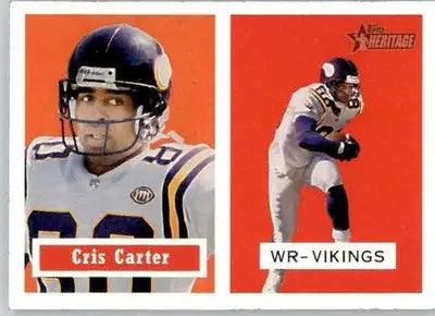 Cris Carter - 2002 Topps Heritage - #148 - Football - Football Card Single